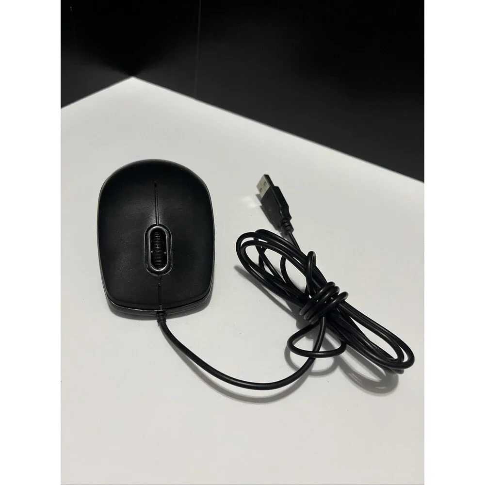 Inland Wired USB Black Optical Mouse - Model 07233 Computer Mouse Wired